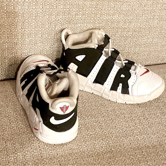 Nike Air More Uptempo Bulls 2020 TD Shoes Sneakers DA9255-105 Toddler Size 10C - Picture 2 of 4